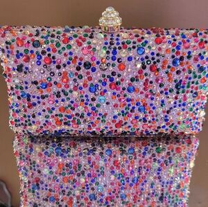 💎Steven By Steve Madden Colorful Rhinestone Clutch